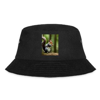 Cool Comic Portrait écureuil roux sauvage majestueux - Bob - noir - Devant - Lela (165cm)
