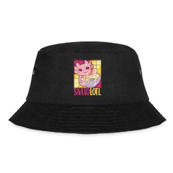 Anime Ramen Axolotl - Bucket Hat - Schwarz - Vorne - Lela (165cm)