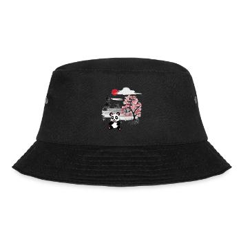China Pandabär Bär Kinder Asien Wildtiere Kind - Bucket Hat - Schwarz - Vorne - Lela (165cm)