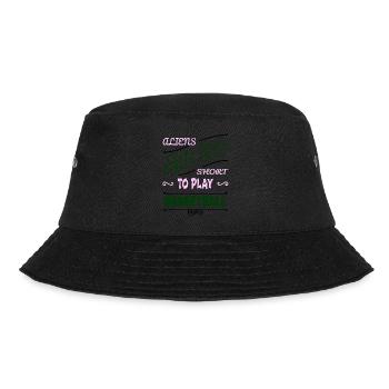 alien ufo statement girls basketball - Bucket Hat - Schwarz - Vorne - Lela (165cm)