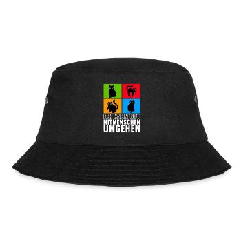 Katzen Misanthrop Sarkasmus - Bucket Hat - Schwarz - Vorne - Lela (165cm)
