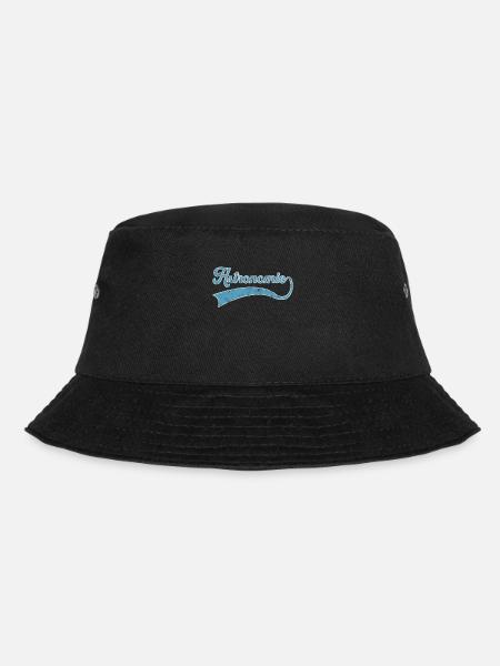 Astronomie Schriftzug - Bucket Hat - Schwarz