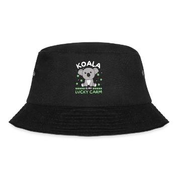 Koala is my lucky carm Clover St Patrick's Day - Bucket Hat - black - Front - Lela (165cm)