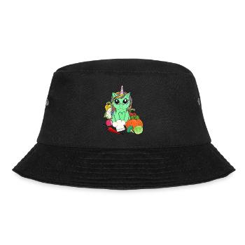 Bio Eco Licorne Vitamines Légumes Cuisine Végétarienne - Bob - noir - Devant - Lela (165cm)