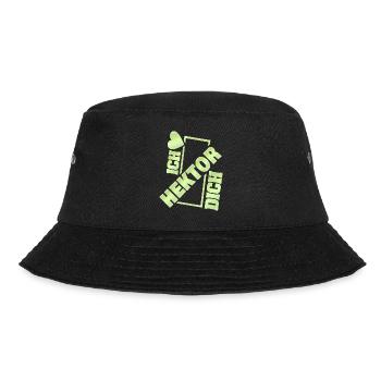 Liebespaar Liebe Couple Kuss Hektor - Bucket Hat - Schwarz - Vorne - Lela (165cm)