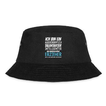 Ich bin ein Außerordentlich Wunderschöner Erzieher - Bucket Hat - Schwarz - Vorne - Lela (165cm)