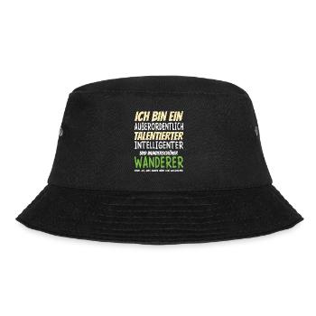 Ich bin ein Außerordentlich Wunderschöner Wanderer - Bucket Hat - Schwarz - Vorne - Lela (165cm)