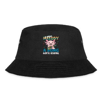 Autism Awareness Month Puzzle Music Axolotl - Bucket Hat - black - Front - Lela (165cm)