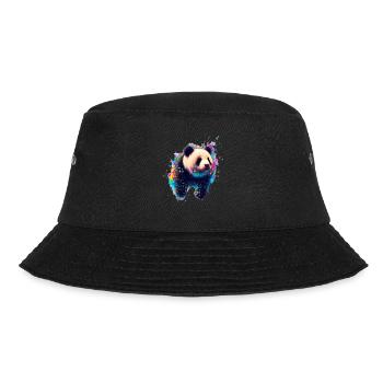 Color explosion Panda Bear - Bucket Hat - black - Front - Lela (165cm)