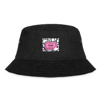 Seifenmacher Seife Machen - Bucket Hat - Schwarz - Vorne - Lela (165cm)