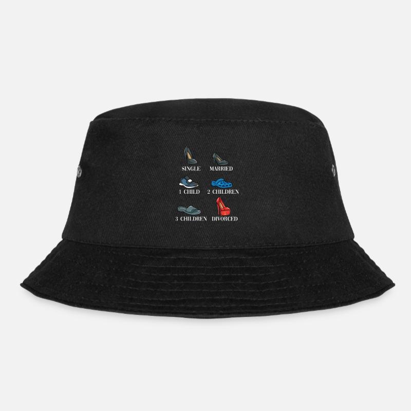 Leben einer Frau Single Verheiratet Geschieden - Bucket Hat - Schwarz