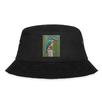 Eisvogel auf dem Ast - Bucket Hat - Schwarz - Vorne - Lela (165cm)