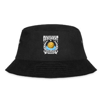 Wassersport Wasserballer Wasserball Team Geschenk - Bucket Hat - Schwarz - Vorne - Lela (165cm)