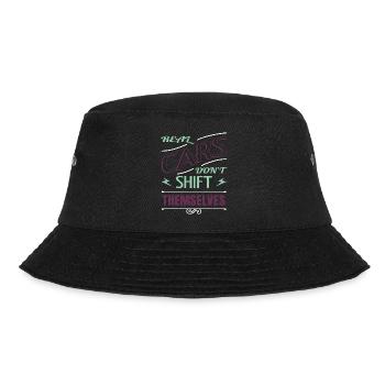 technician gift automobile awesome statement bday - Bucket Hat - Schwarz - Vorne - Lela (165cm)
