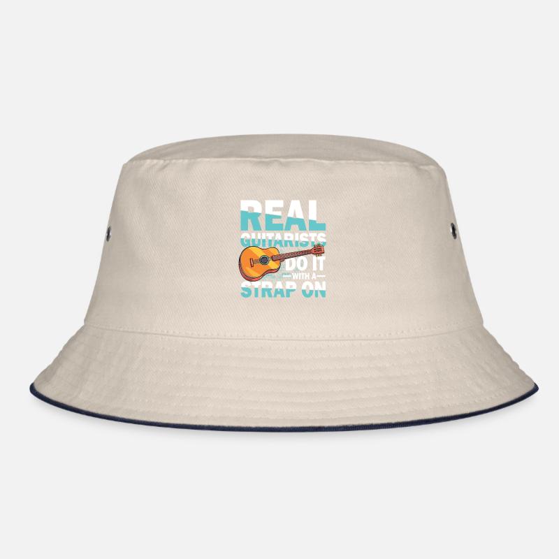 Real Guitarists Do It With A Strap On Bucket Hat