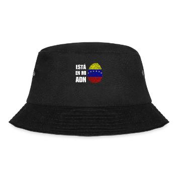 Venezuela ist in meiner DNA - Bucket Hat - Schwarz - Vorne - Lela (165cm)