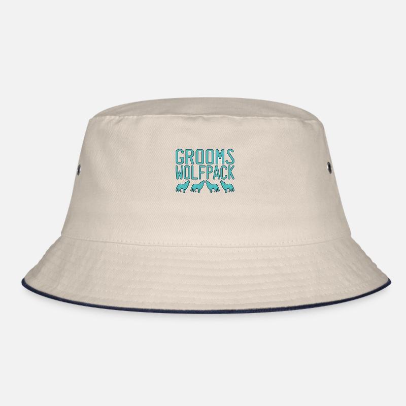 Groom's Wolf Pack Bucket Hat