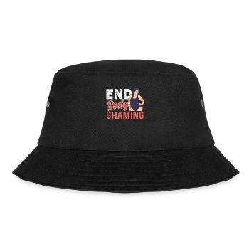 End Body Shaming Stop Bodyshaming Annoy - Bucket Hat - black - Front - Lela (165cm)