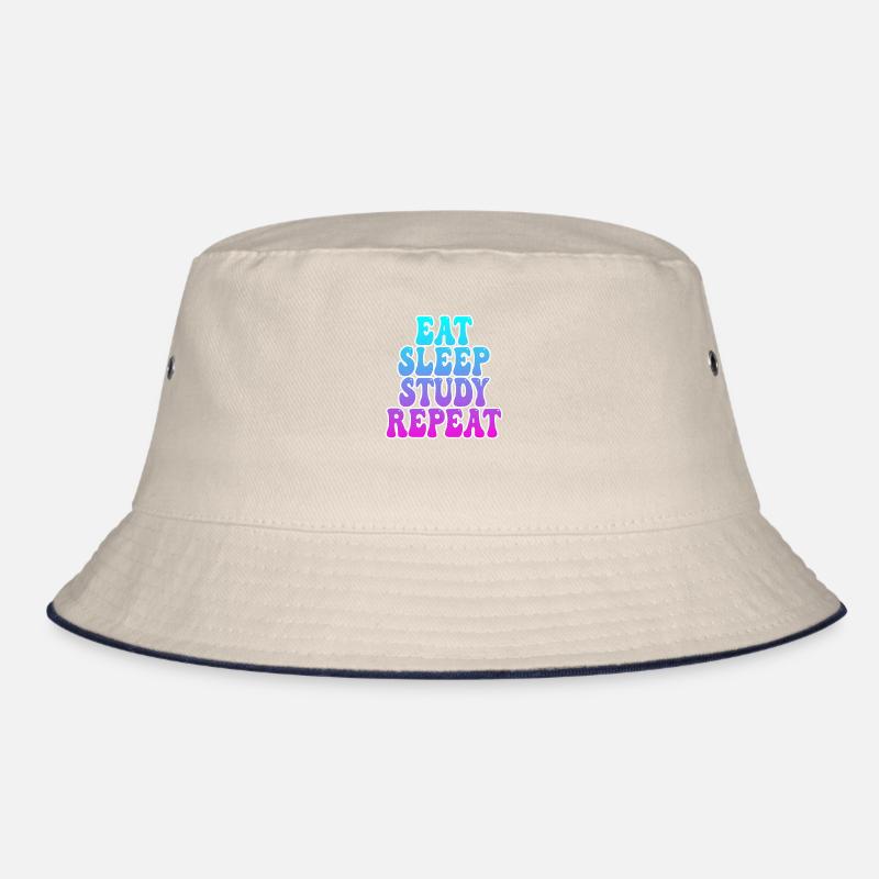 Essen Schlafen Studieren Bucket Hat