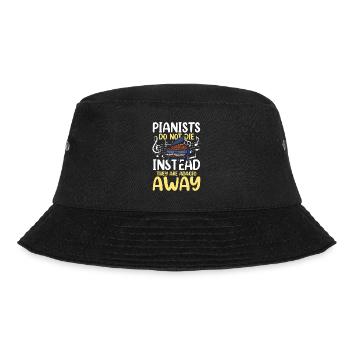 Pianists They Are Adagio Away - Bucket Hat - Schwarz - Vorne - Lela (165cm)