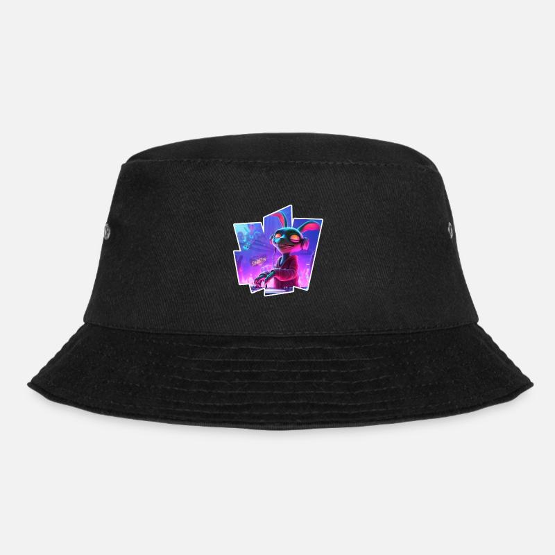 Rabbit Dj - Bucket Hat - Schwarz