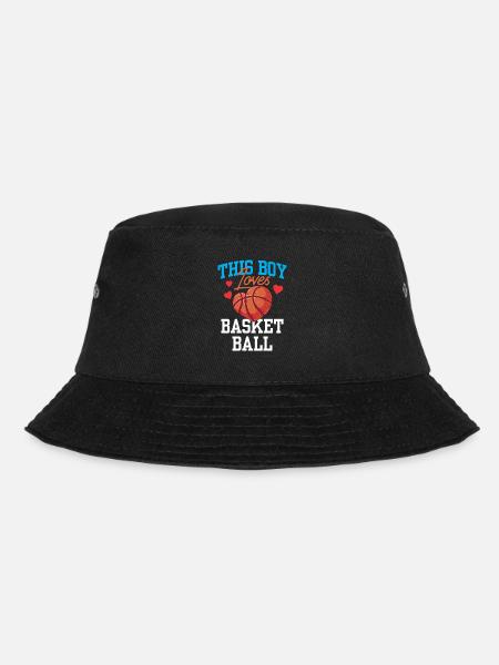 Dieser Junge Liebt Basketball Basketballspieler - Bucket Hat - Schwarz