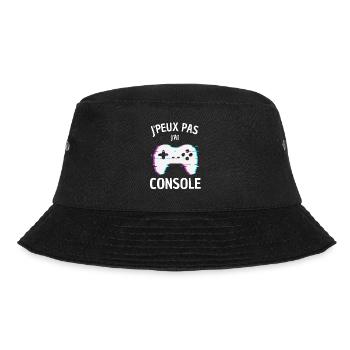 Tee shirt - J peux pas J ai Console - Bob - noir - Devant - Lela (165cm)