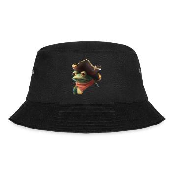 Pirate Frog Frog Pirates - Bucket Hat - black - Front - Lela (165cm)