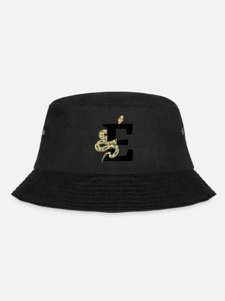 Buchstabe e Schlange - Bucket Hat - Schwarz