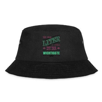 bürohumor lustig kaffeeliebhaber baristia müde - Bucket Hat - Schwarz - Vorne - Lela (165cm)