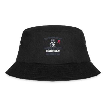Hundeliebhaber Hund Lustiges Geschenk Husky - Bucket Hat - Schwarz - Vorne - Lela (165cm)