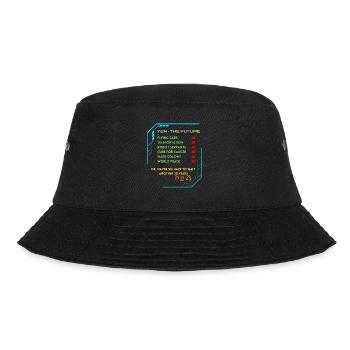 Y2K! The Future is NOW...naja, fast! - Bucket Hat - Schwarz - Vorne - Lela (165cm)