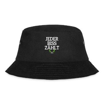 Veganer Jeder Biss Zählt Ich Liebe Tiere Go Vegan - Bucket Hat - Schwarz - Vorne - Lela (165cm)