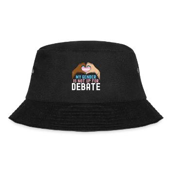 Transgender Trans LGBTQ - Bucket Hat - Schwarz - Vorne - Lela (165cm)