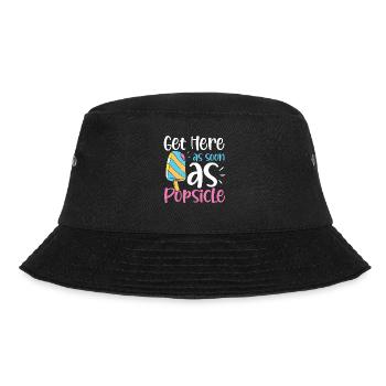 Get Here As Soon As Popsicle für eine Eis - Bucket Hat - Schwarz - Vorne - Lela (165cm)
