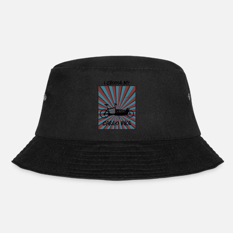 Lastenrad und Spruch hypnotisierend - Bucket Hat - Schwarz