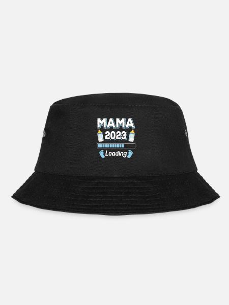 Mama 2023 Loading Mutter Mütter Mom Muttertag - Bucket Hat - Schwarz