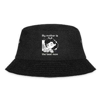 My mother is the Mother Day Gift - Bucket Hat - Schwarz - Vorne - Lela (165cm)