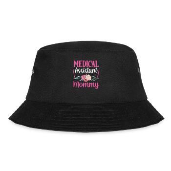Medizinische Assistentin Mami Beruf Medizinischer - Bucket Hat - Schwarz - Vorne - Lela (165cm)