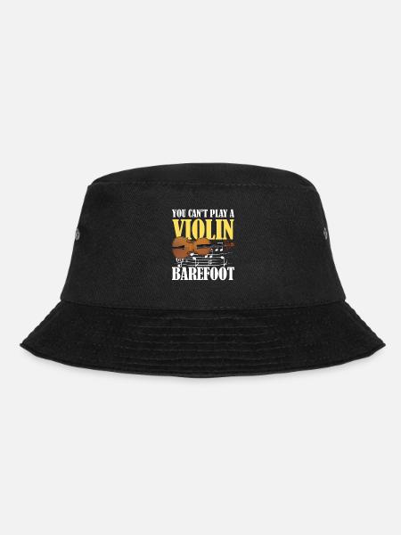 You Can't Play Violin Barefoot - Bucket Hat - Schwarz