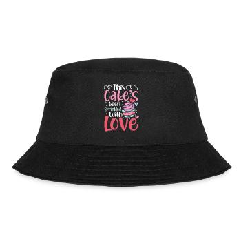 This Cake's Been Sprinkled With Love - Bucket Hat - Schwarz - Vorne - Lela (165cm)