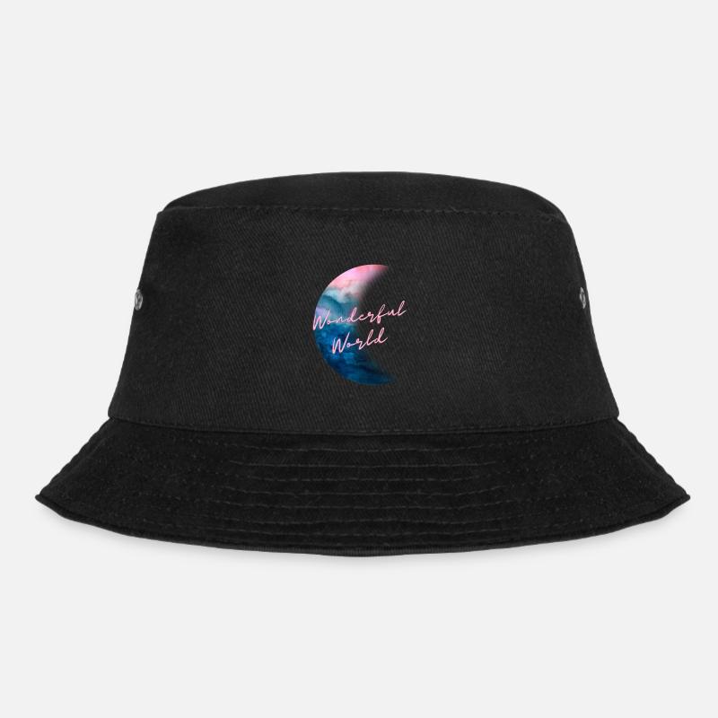 Wonderful world - Bucket Hat - Schwarz