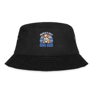 World's Best Dog Daddy Cute Bulldog - Bucket Hat - black - Front - Lela (165cm)
