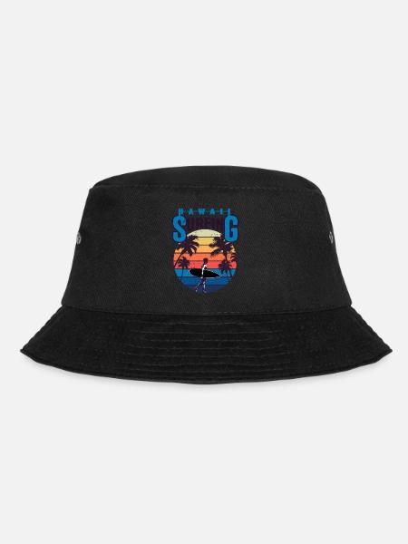 hawaii surfing summertime beach - Bucket Hat - black
