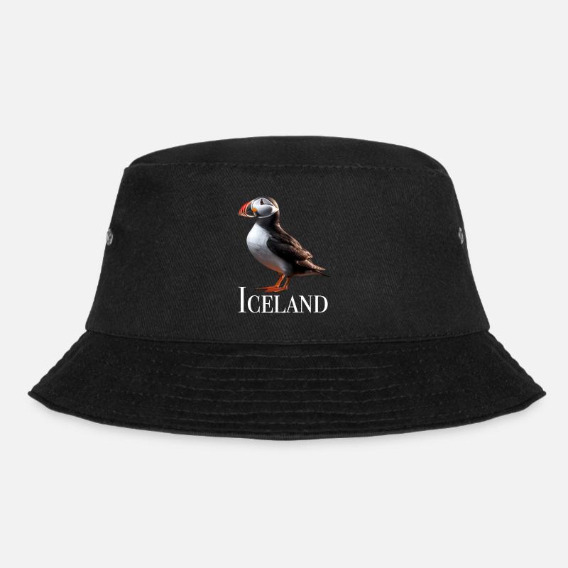 Iceland Puffin - Bucket Hat - Schwarz