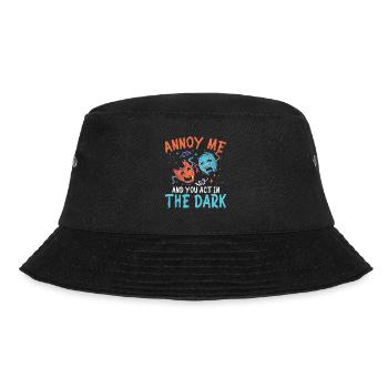 Annoy Me And You Act In The Dark - Bucket Hat - Schwarz - Vorne - Lela (165cm)