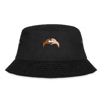 Non Binary Pride Genderqueer - Bucket Hat - black - Front - Lela (165cm)
