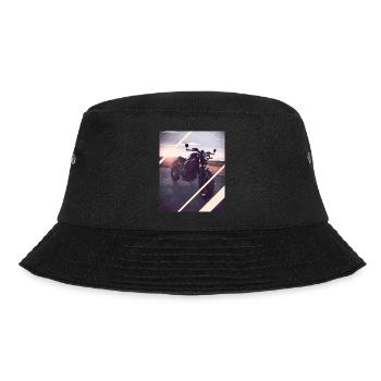 Motorrad - Bucket Hat - Schwarz - Vorne - Lela (165cm)