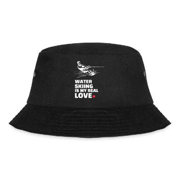 I love water skiing - Bucket Hat - black - Front - Lela (165cm)