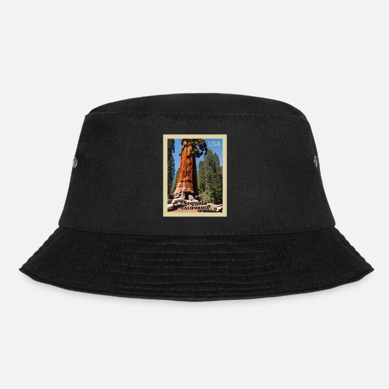 Sequoia-Nationalpark - Bucket Hat - Schwarz